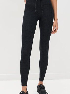 NWT Beyond Yoga Women's Spacedye Go Pocket Midi Legging-Size Small-Darkest Night